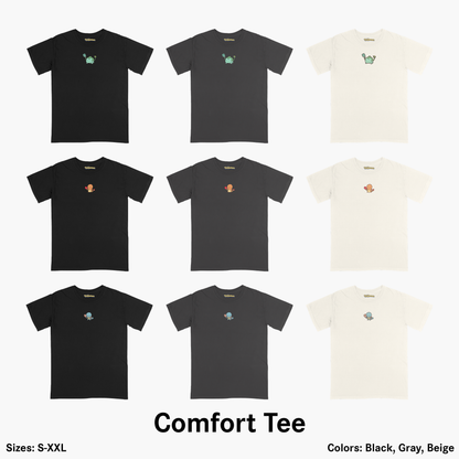 Kanto Starters 3-Pack Comfort Tees (PRE-ORDER)